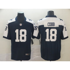 Men's Dallas Cowboys #18 Randall Cobb Navy Vapor Untouchable Limited Stitched NFL Jersey 