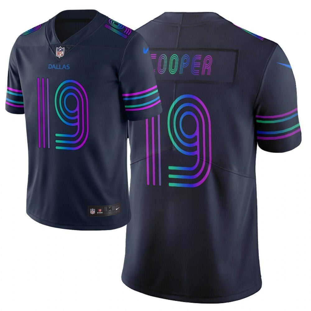 Men's Dallas Cowboys #19 Amari Cooper Navy 2019 City Edition Limited Stitched NFL Jersey 
