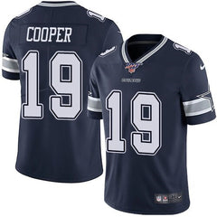 Men's Dallas Cowboys #19 Amari Cooper Navy 2019 100th Season Vapor Untouchable Limited Stitched NFL Jersey 