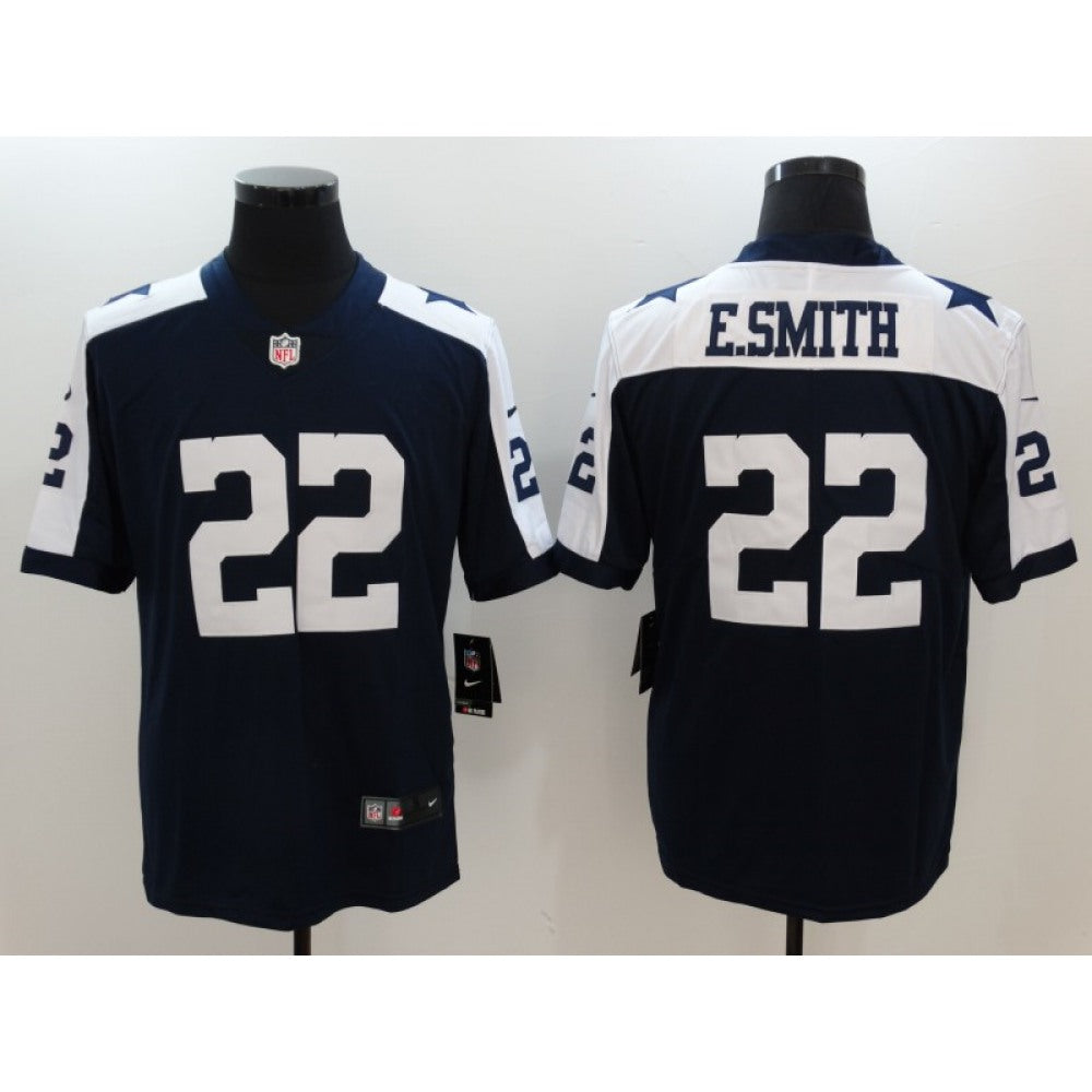 Men's Dallas Cowboys #22 Emmitt Smith Navy Vapor Untouchable Player Limited Jersey 
