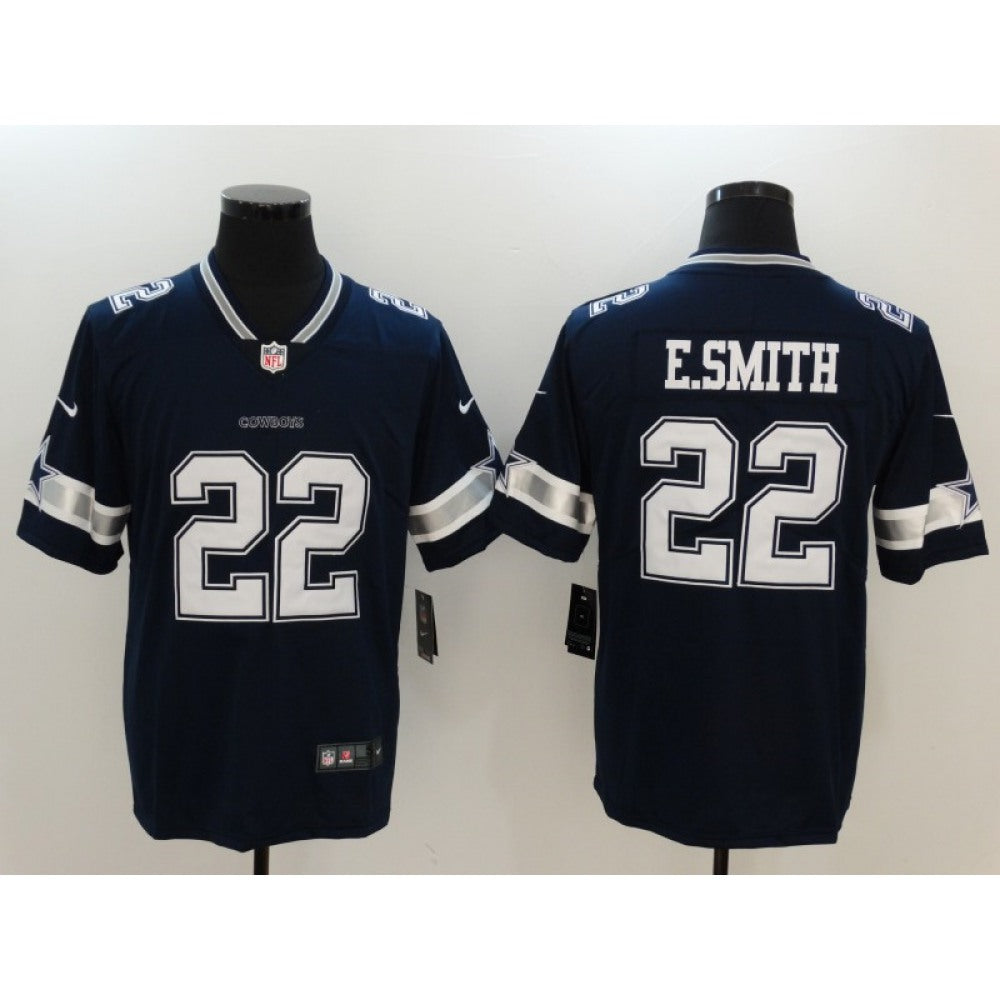 Men's Dallas Cowboys #22 Emmitt Smith Navy Vapor Untouchable Player Limited Jersey 