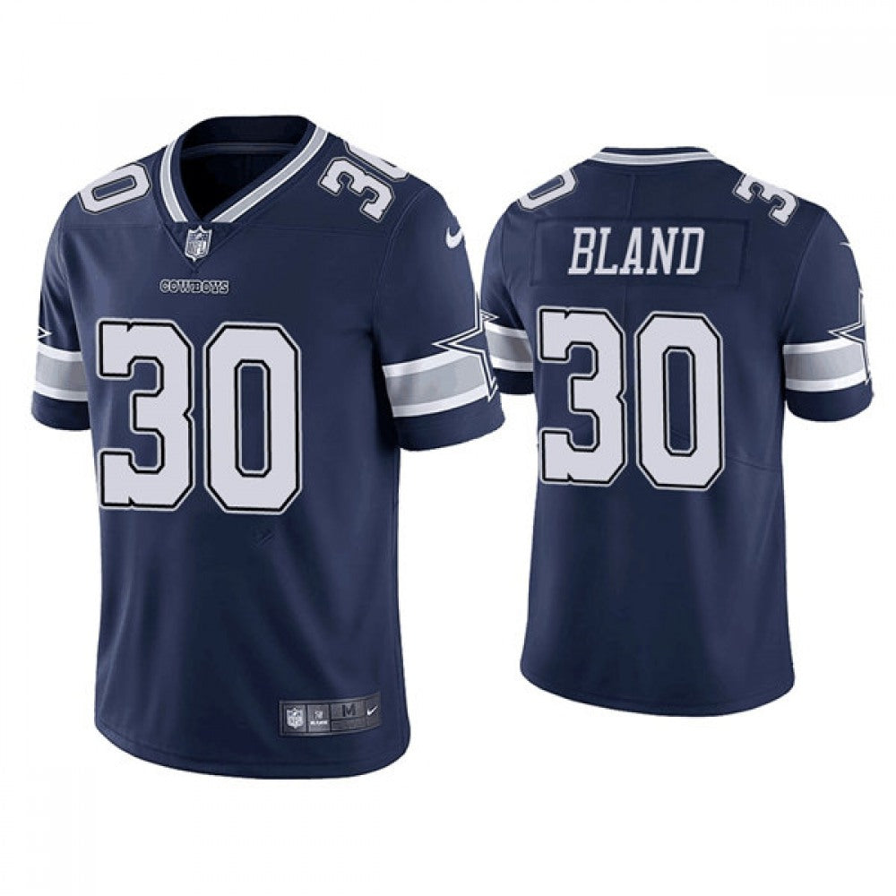 Men's Dallas Cowboys #30 DaRon Bland Navy Vapor Limited Stitched Jersey 