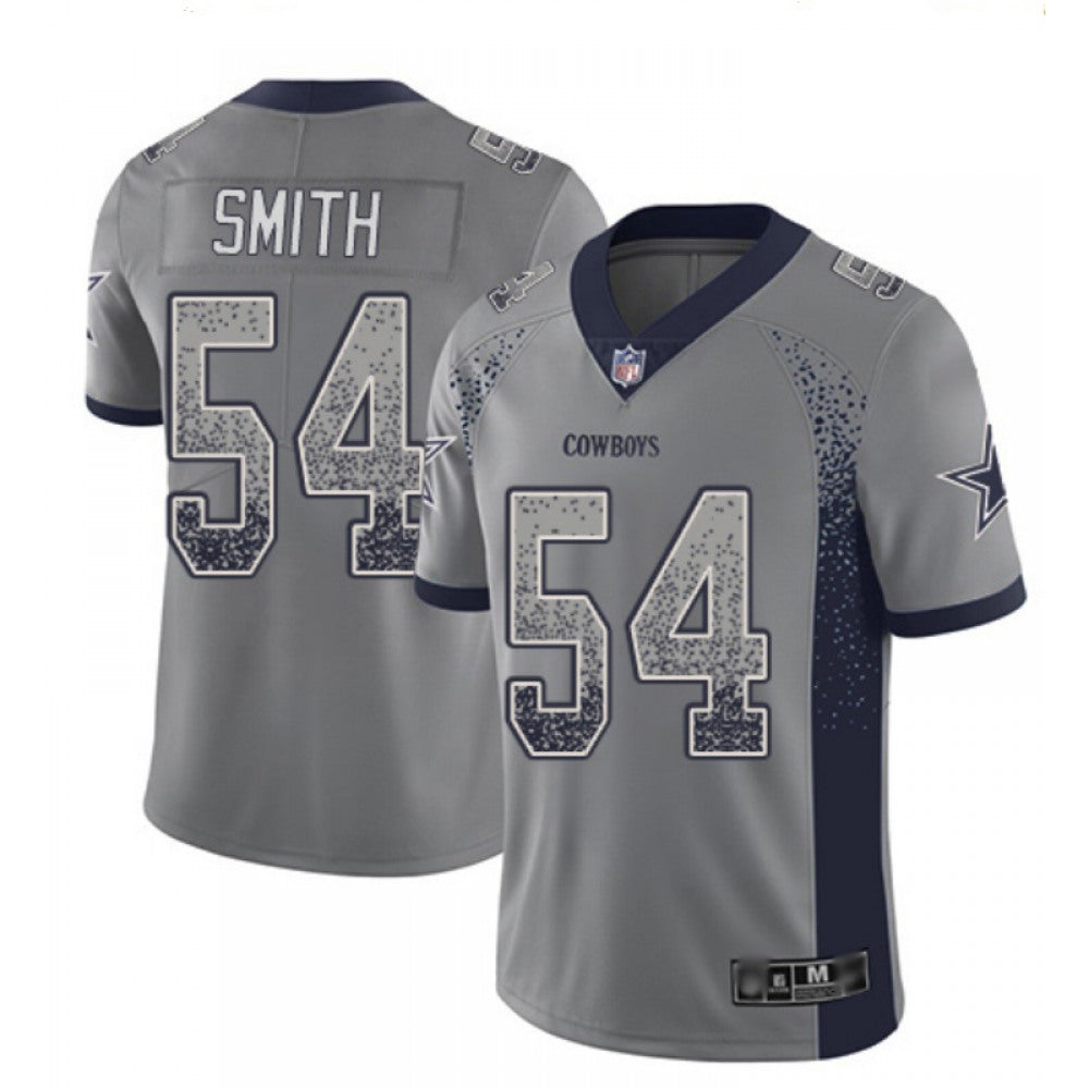 Men's Dallas Cowboys #54 Jaylon Smith Navy Blue 2018 Drift Fashion Color Rush Limited Stitched NFL Jersey 