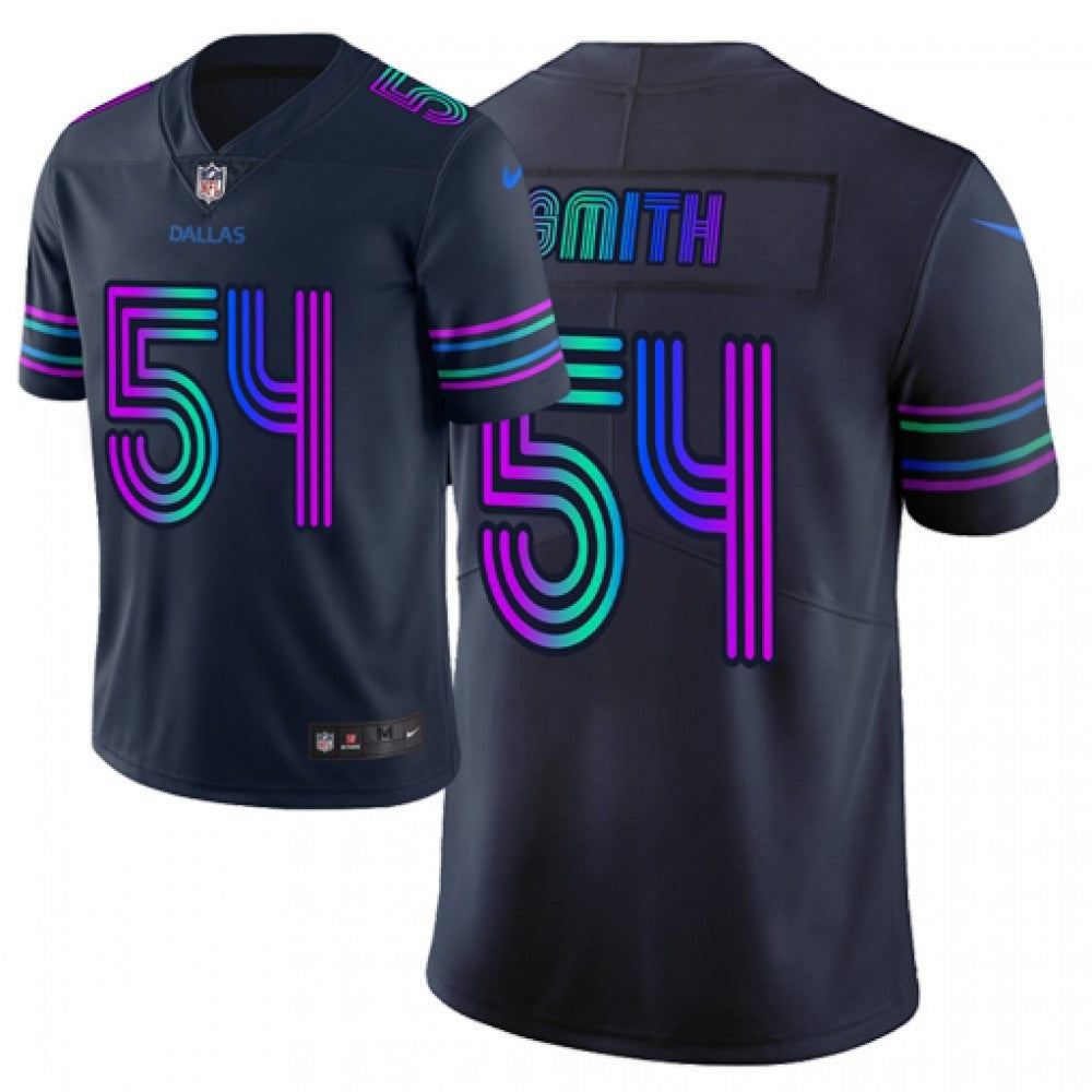 Men's Dallas Cowboys #54 Jaylon Smith Navy 2019 City Edition Limited Stitched NFL Jersey 