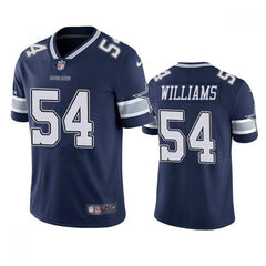 Men's Dallas Cowboys #54 Sam Williams Navy Vapor Limited Stitched Jersey 