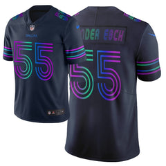 Men's Dallas Cowboys #55 Leighton Vander Esch Navy 2019 City Edition Limited Stitched NFL Jersey 