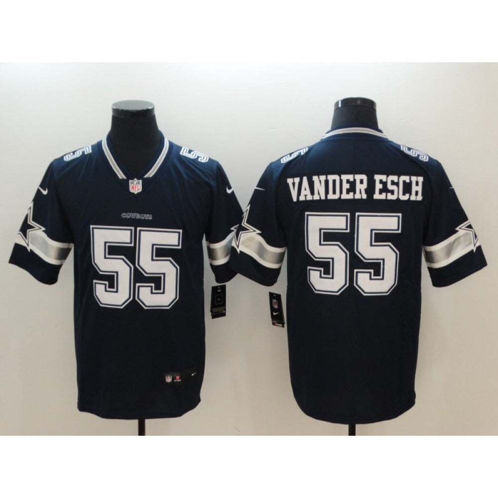 Men's NFL Dallas Cowboys #55 Vander Esch Navy 2018 Draft Vapor Untouchable Limited Stitched Jersey 