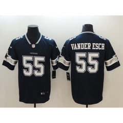 Men's NFL Dallas Cowboys #55 Vander Esch Navy 2018 Draft Vapor Untouchable Limited Stitched Jersey 
