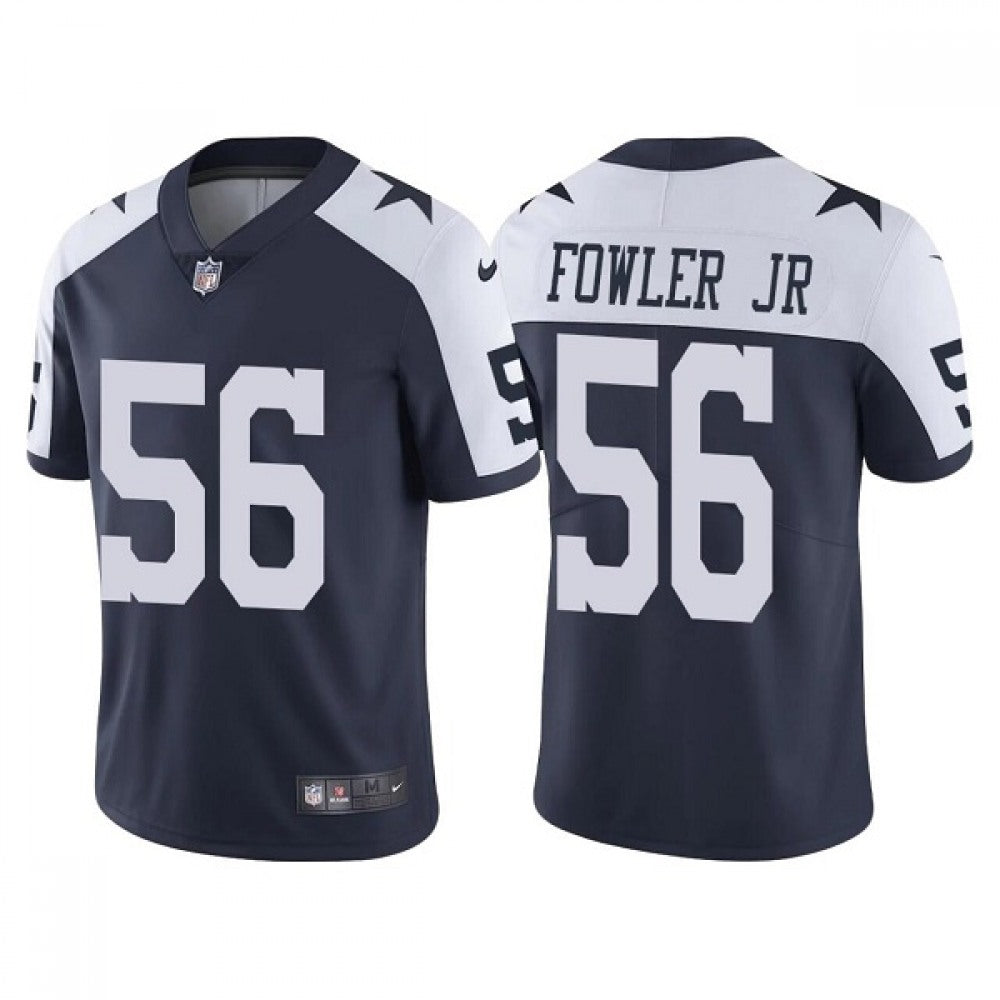 Men's Dallas Cowboys #56 Dante Fowler Jr. Navy/White Vapor Limited Stitched Jersey 