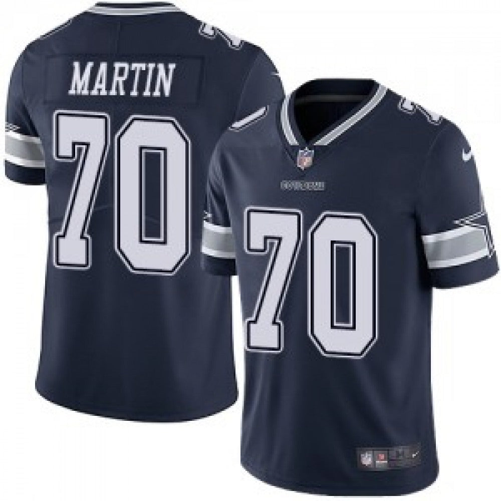 Men's Dallas Cowboys #70 Zack Martin Navy Vapor Untouchable Limited Stitched NFL Jersey 