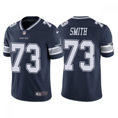 Men's Dallas Cowboys #73 Tyler Smith Navy Vapor Limited Stitched Jersey 