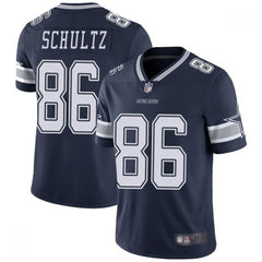 Men's Dallas Cowboys #86 Dalton Schultz Navy Vapor Untouchable Limited Stitched Jersey 