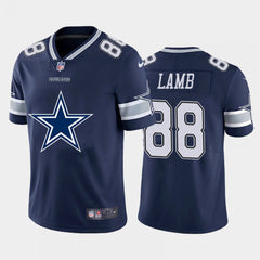 Men's Dallas Cowboys #88 CeeDee Lamb Navy 2020 Team Big Logo Limited Stitched Jersey 