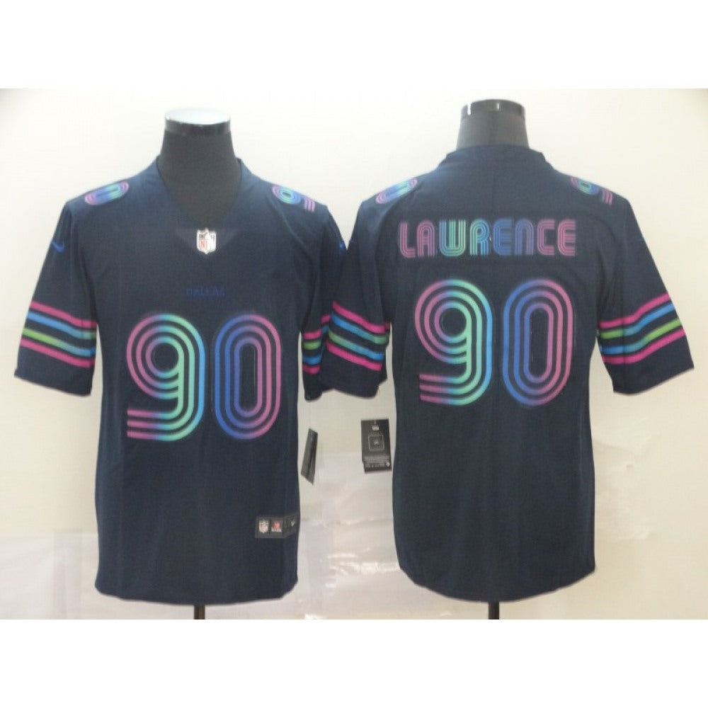 Men's Dallas Cowboys #90 Demarcus Lawrence Navy 2019 City Edition Limited Stitched NFL Jersey 