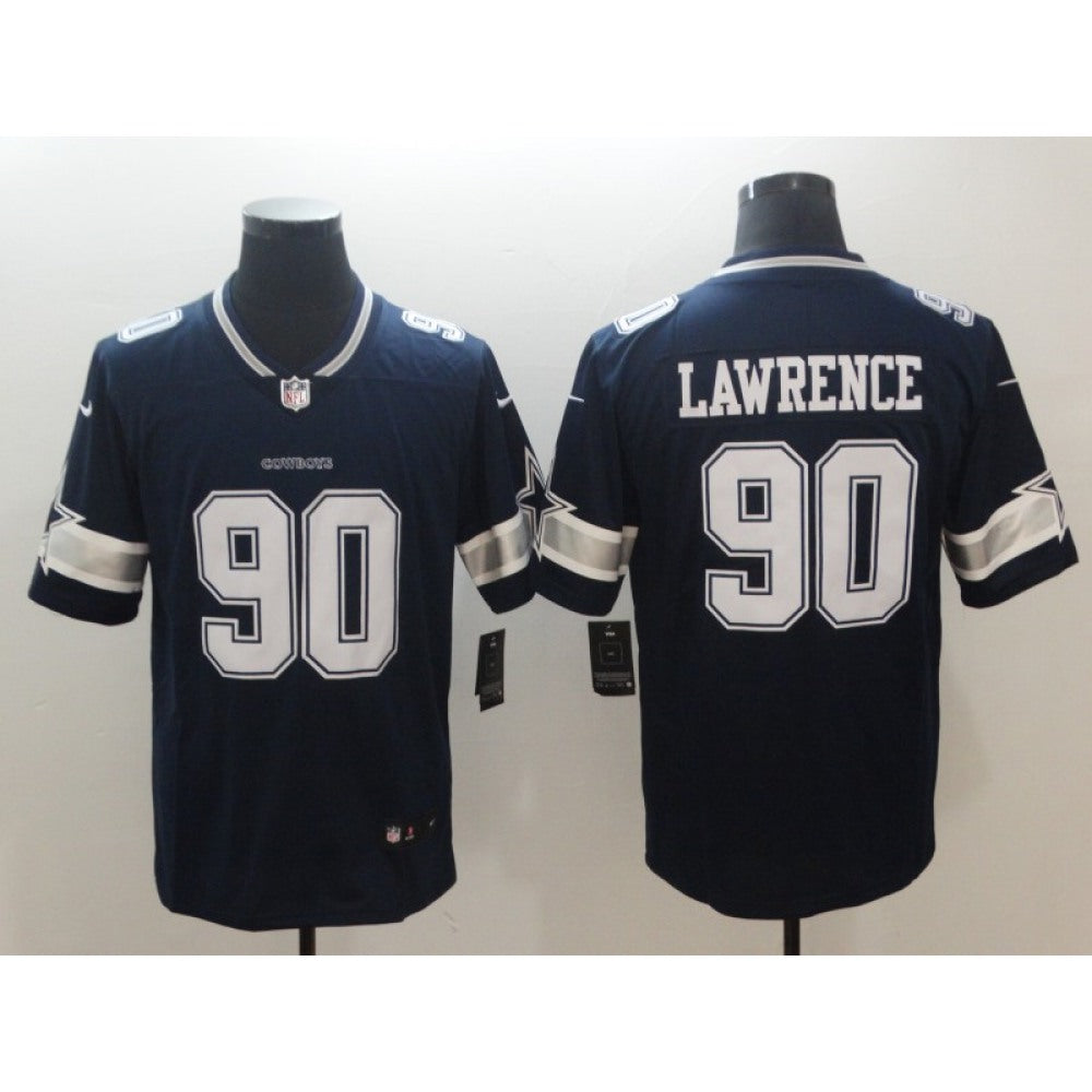 Men's Dallas Cowboys #90 Demarcus Lawrence Navy Vapor Untouchable NFL Limited Stitched Jersey 