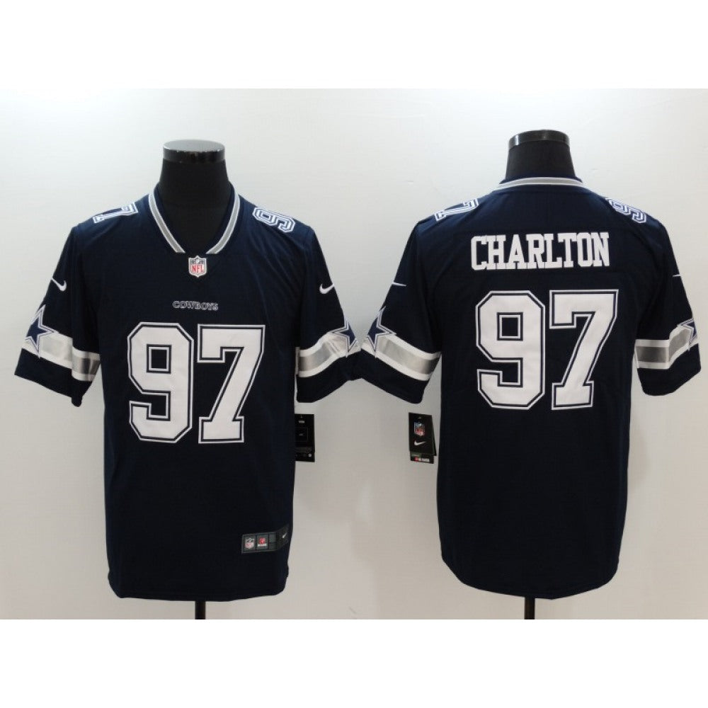 Men's Dallas Cowboys #97 Taco Charlton Navy Vapor Untouchable Player Limited Jersey 