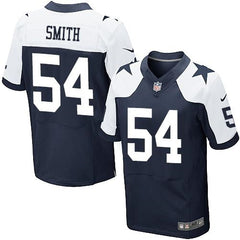 Cowboys #54 Jaylon Smith Navy Blue Thanksgiving Men's Stitched NFL Throwback Elite Jersey 