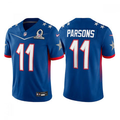 Men's Dallas Cowboys #11 Micah Parsons 2022 Royal Pro Bowl Stitched Jersey 