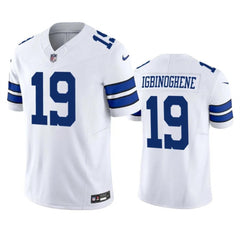 Men's Dallas Cowboys #19 Noah Igbinoghene White 2023 F.U.S.E.Vapor Limited Stitched Football Jersey 