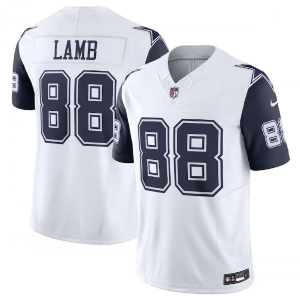 Men's Dallas Cowboys #88 CeeDee Lamb White 2023 F.U.S.E. Vapor Limited Stitched Football Jersey 