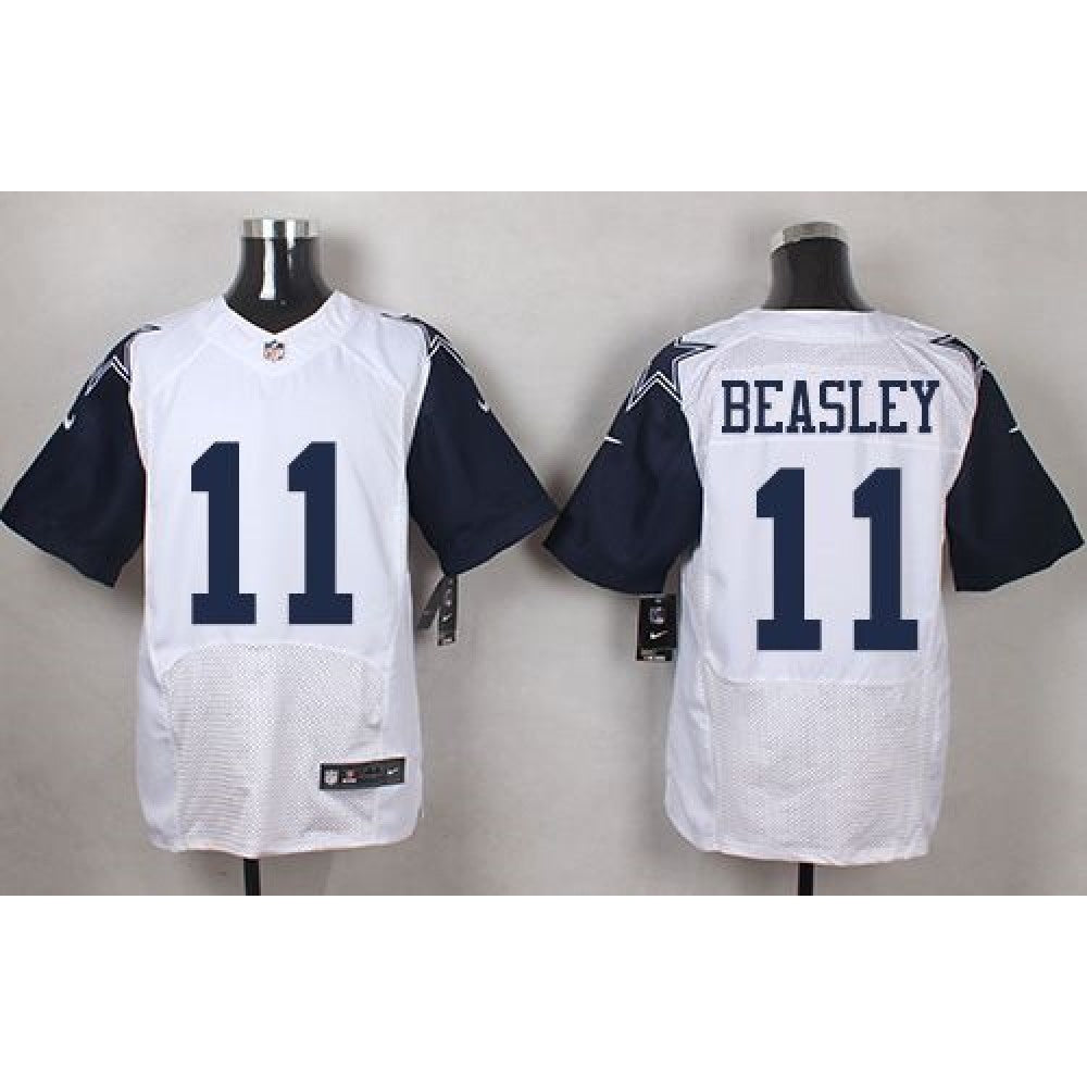 Cowboys #11 Cole Beasley White Men's Stitched NFL Elite Rush Jersey 