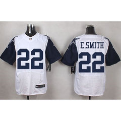 Cowboys #22 Emmitt Smith White Men's Stitched NFL Elite Rush Jersey 