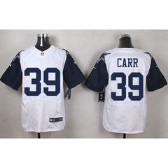 Cowboys #39 Brandon Carr White Men's Stitched NFL Elite Rush Jersey 