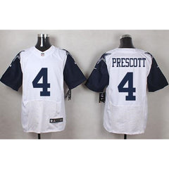 Cowboys #4 Dak Prescott White Men's Stitched NFL Elite Rush Jersey 