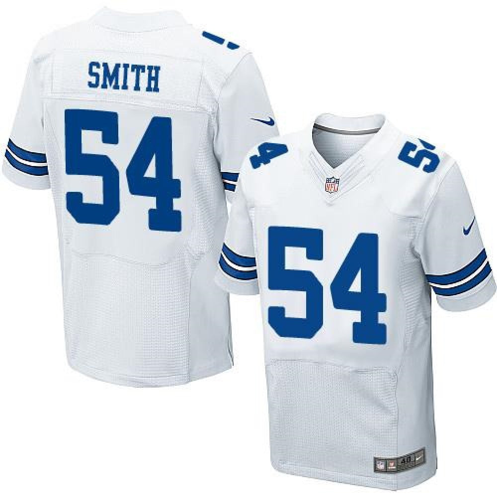Cowboys #54 Jaylon Smith White Men's Stitched NFL Elite Jersey 