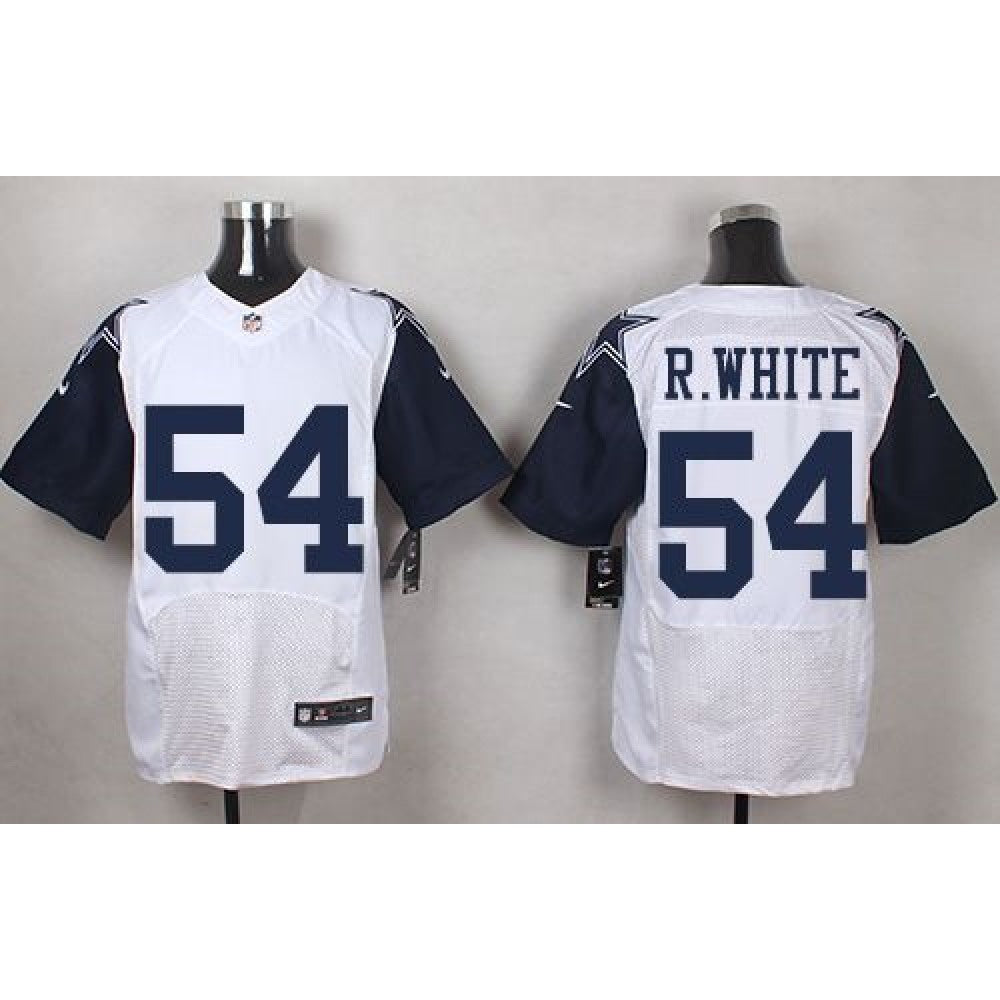 Cowboys #54 Randy White White Men's Stitched NFL Elite Rush Jersey 
