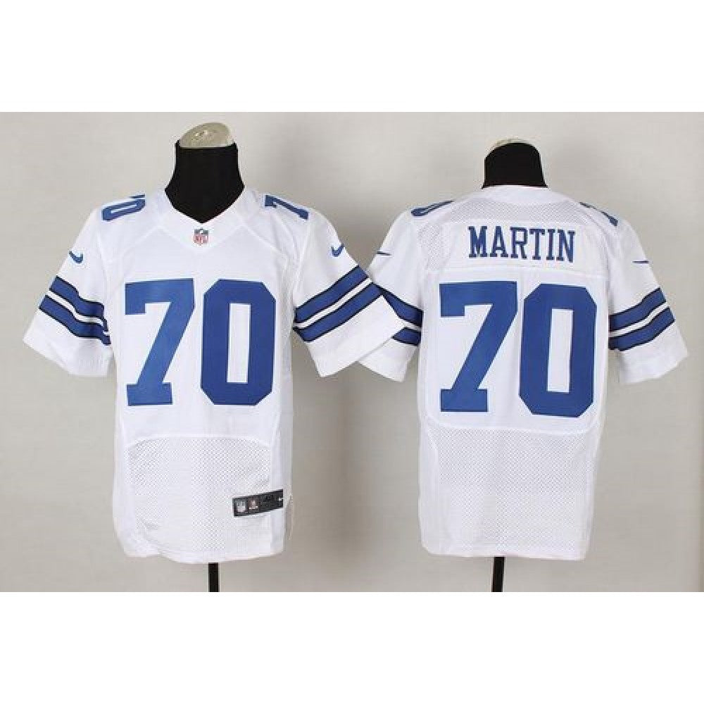 Cowboys #70 Zack Martin White Men's Stitched NFL Elite Jersey 