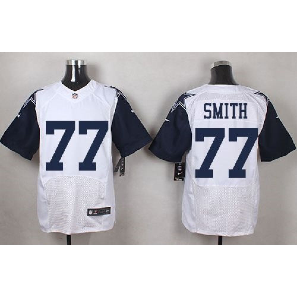 Cowboys #77 Tyron Smith White Men's Stitched NFL Elite Rush Jersey 