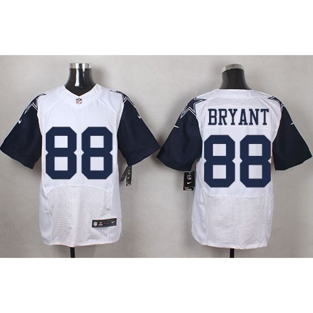 Cowboys #88 Dez Bryant White Men's Stitched NFL Elite Rush Jersey 
