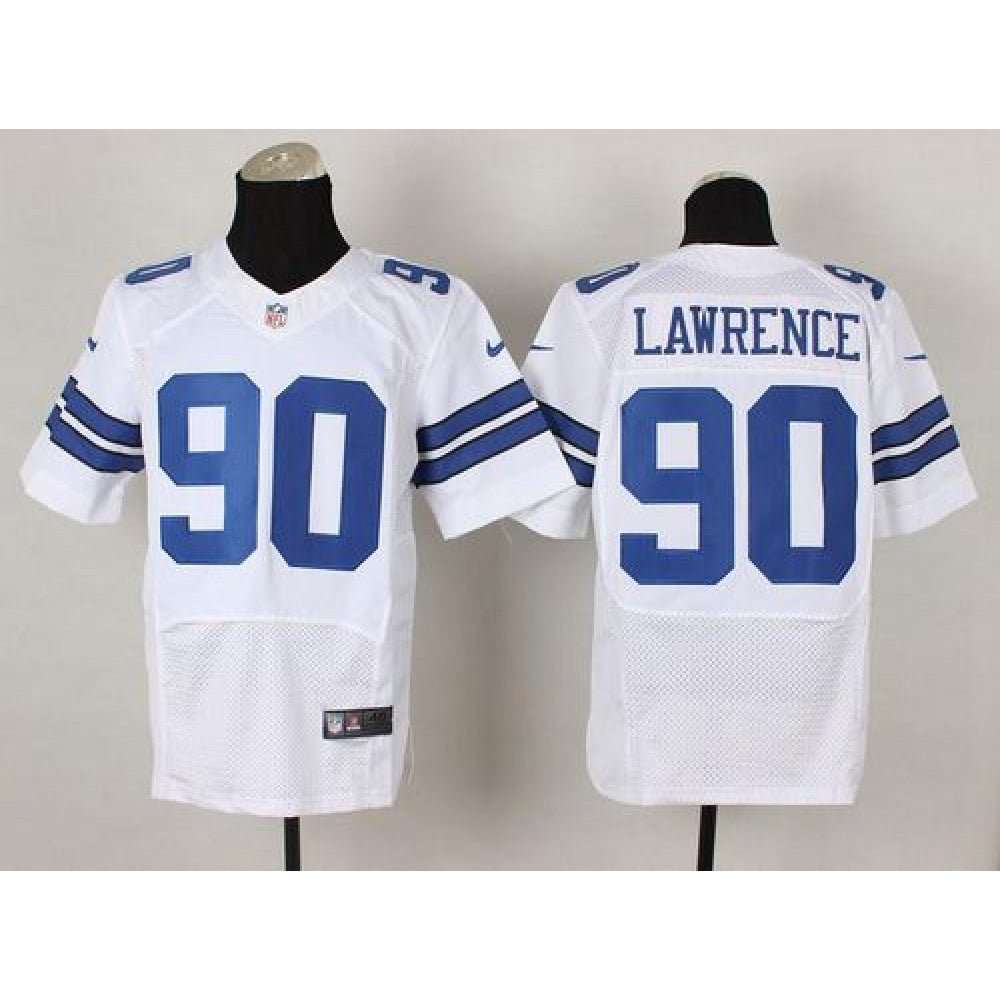Cowboys #90 Demarcus Lawrence White Men's Stitched NFL Elite Jersey 