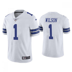 Men's Dallas Cowboys #1 Cedrick Wilson White Vapor Limited Stitched Jersey 
