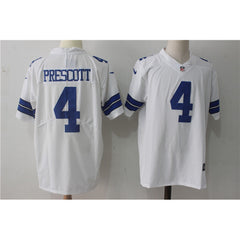 Men's Dallas Cowboys #4 Dak Prescott White Stitched NFL Vapor Untouchable Limited Jersey 