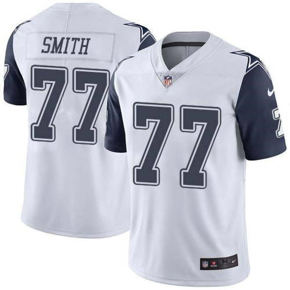 Cowboys #77 Tyron Smith White Men's Stitched NFL Limited Rush Jersey 