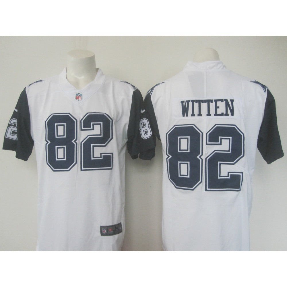 Men's Cowboys#82 Jason Witten White Limited Rush Stitched NFL Jersey 