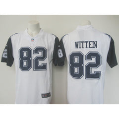 Men's Cowboys#82 Jason Witten White Limited Rush Stitched NFL Jersey 