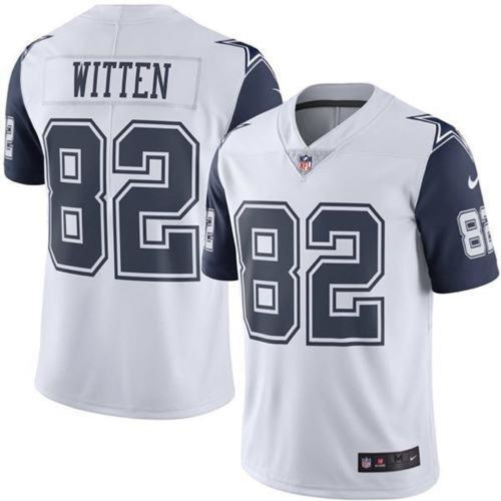 Cowboys #82 Jason Witten White Men's Stitched NFL Limited Rush Jersey 