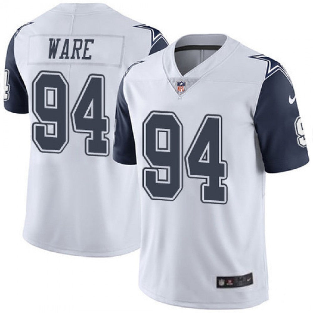 Men's Dallas Cowboys #94 DeMarcus Ware White Vapor Limited Stitched Jersey 