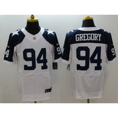 Cowboys #94 Randy Gregory White Thanksgiving Throwback Men's Stitched NFL Elite Jersey 