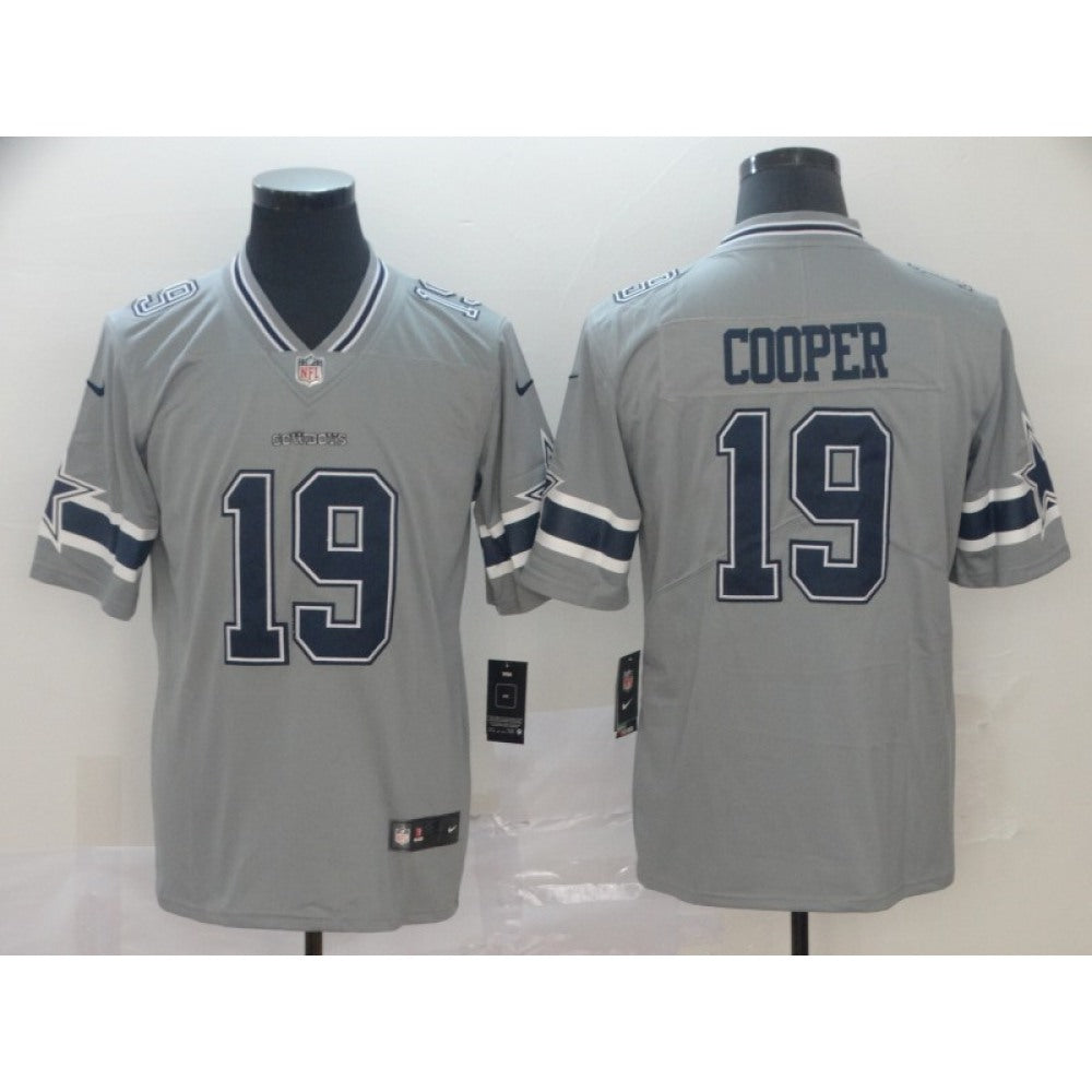 Men's Dallas Cowboys #19 Amari Cooper Gary Inverted Legend Stitched NFL Jersey 