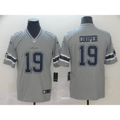 Men's Dallas Cowboys #19 Amari Cooper Gary Inverted Legend Stitched NFL Jersey 