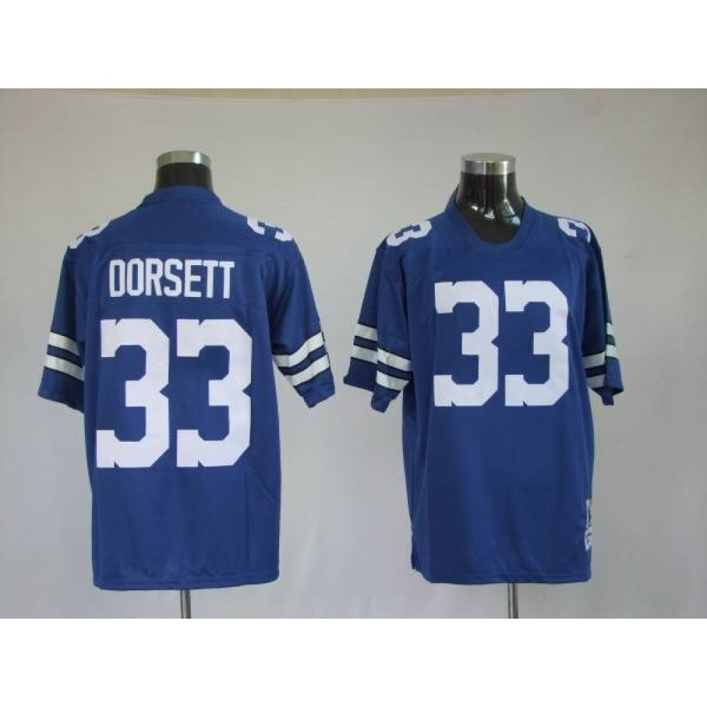 Mitchell & Ness Cowboys #33 Tony Dorsett Blue Stitched Throwback NFL Jersey 