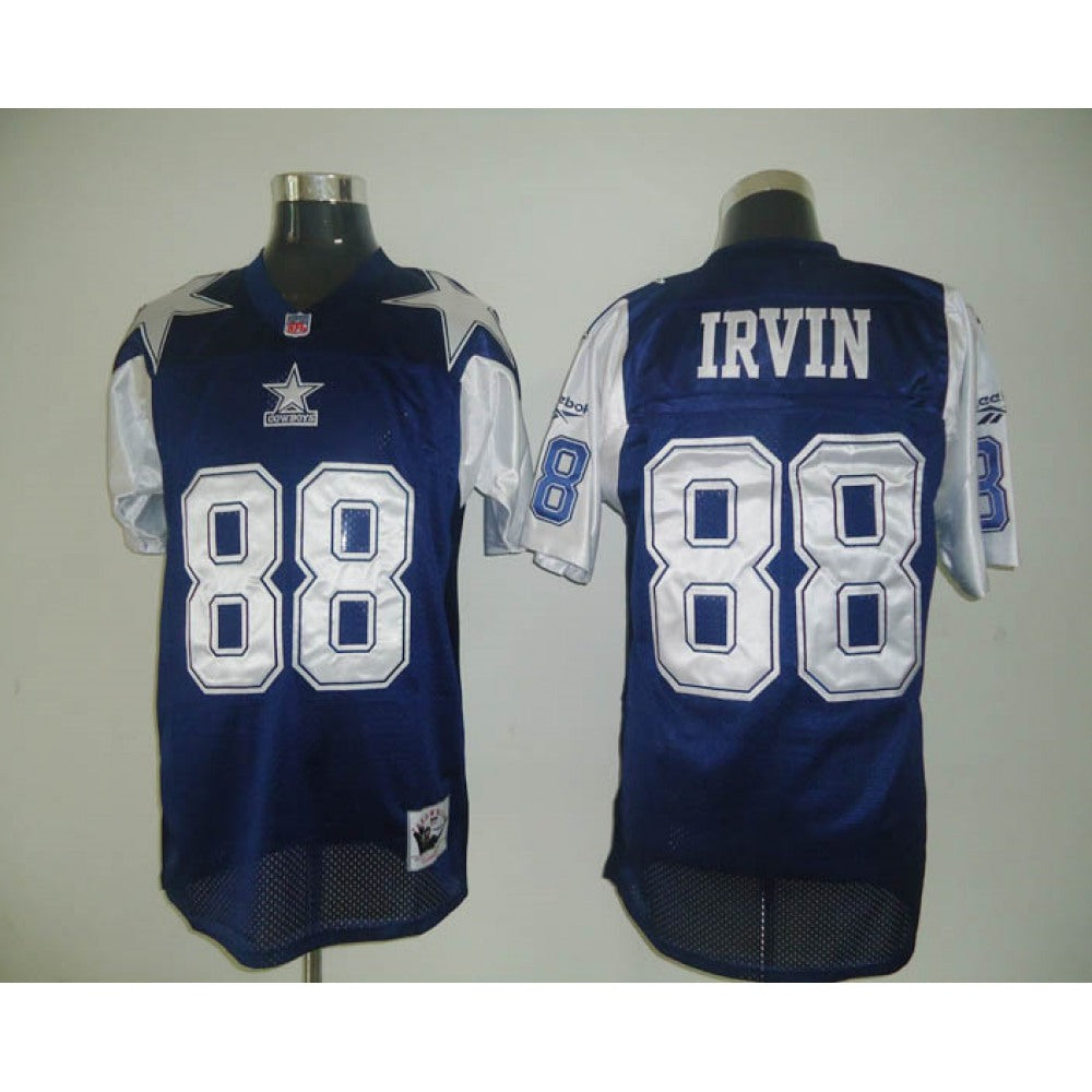 Mitchell & Ness Cowboys #88 Michael Irvin Blue/White Stitched Throwback NFL Jersey 