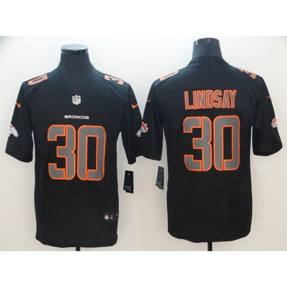 Men's Denver Broncos #30 Phillip Lindsay Black 2018 Impact Limited Stitched NFL Jersey 