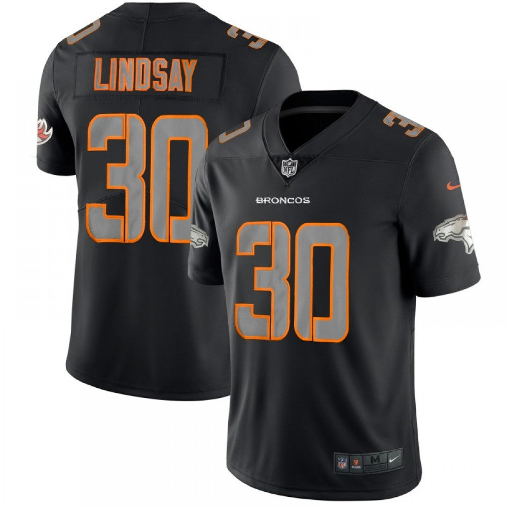 Men's Denver Broncos #30 Phillip Lindsay Black 2018 Impact Limited Stitched NFL Jersey 