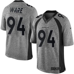 Broncos #94 DeMarcus Ware Gray Men's Stitched NFL Limited Gridiron Gray Jersey 