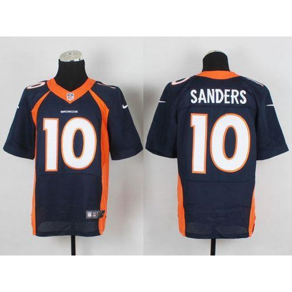 Broncos #10 Emmanuel Sanders Navy Blue Alternate Men's Stitched NFL New Elite Jersey 